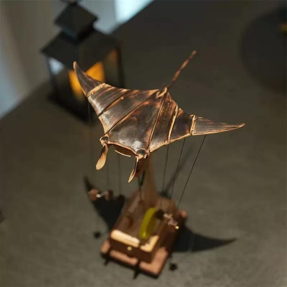 Handmade Mechanical Wooden Manta Ray