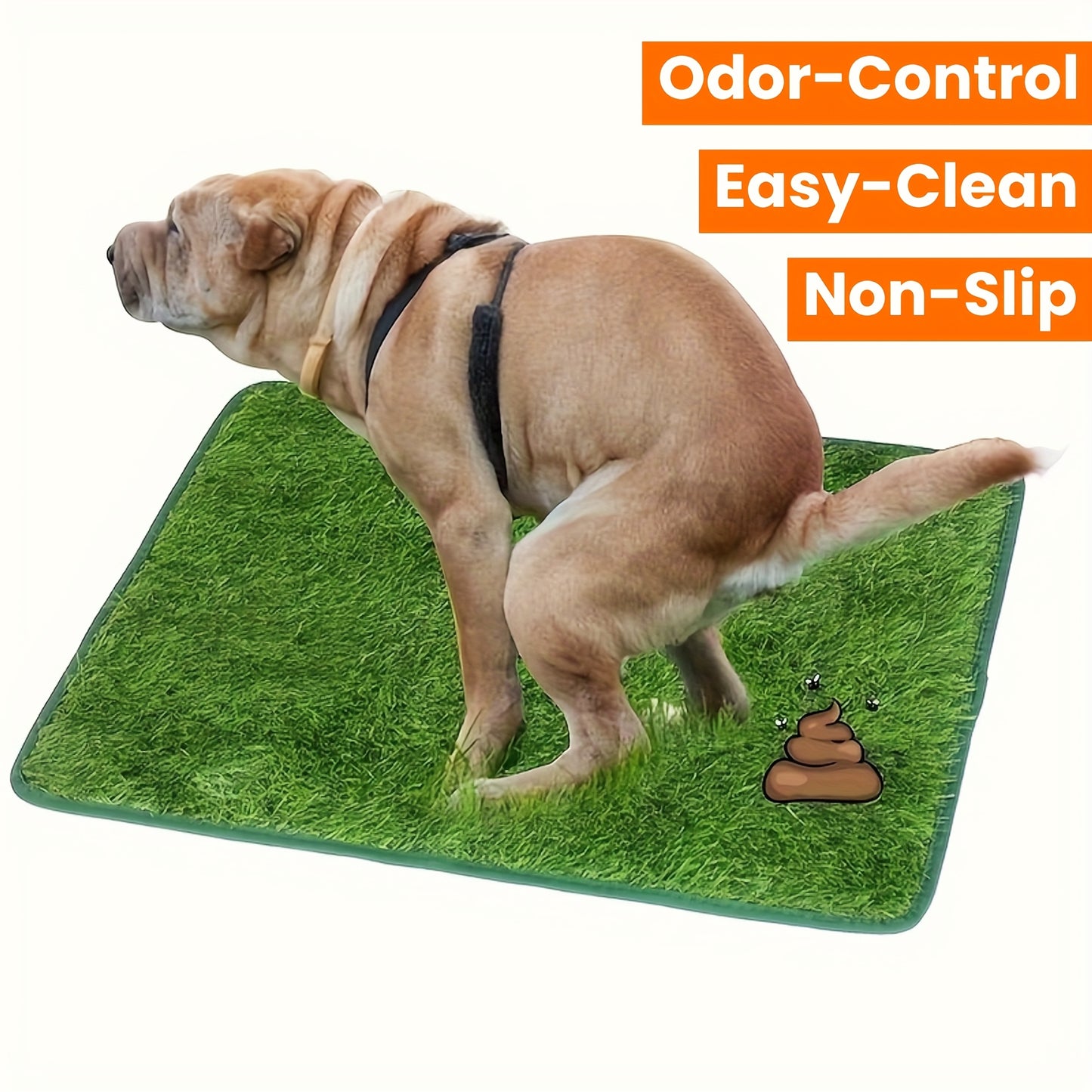 Washable Artificial Grass Dog Potty Trainer (18x28inches)