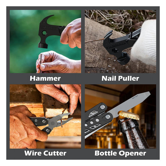 14-in-1 Stainless Steel Multitool Hammer