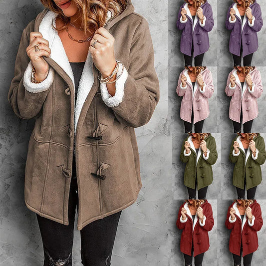 Women’s Thick Wool Hooded Coat
