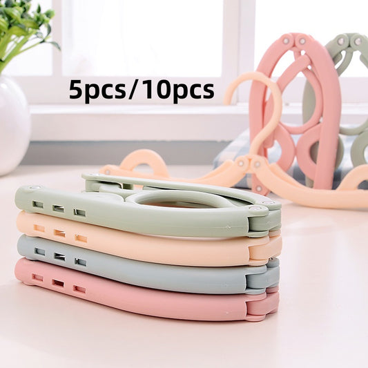 5pcs Foldable Portable Clothes Hanger