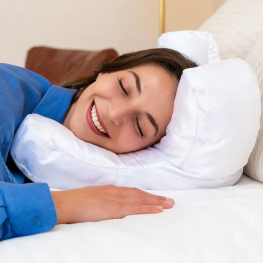 Ergonomic Silk-Like Face Pillow for Side Sleepers
