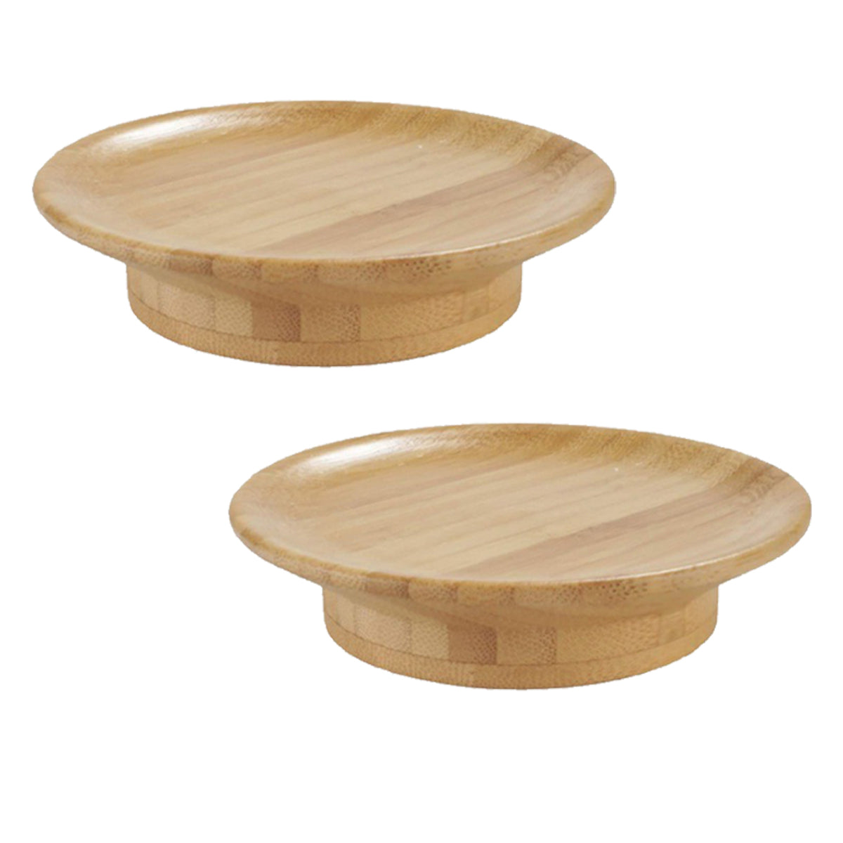 2-Pack Bamboo Wine Glass Toppers