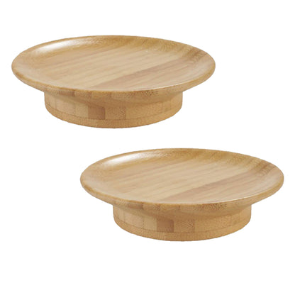 2-Pack Bamboo Wine Glass Toppers