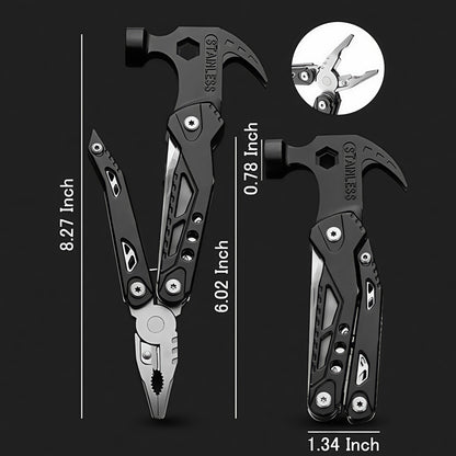 14-in-1 Stainless Steel Multitool Hammer
