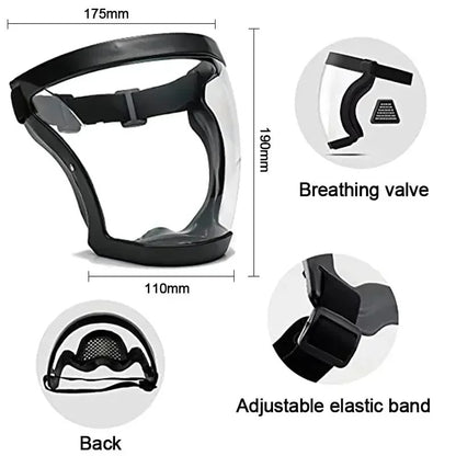 ClearGuard™ – Full Face Protection Mask ✅