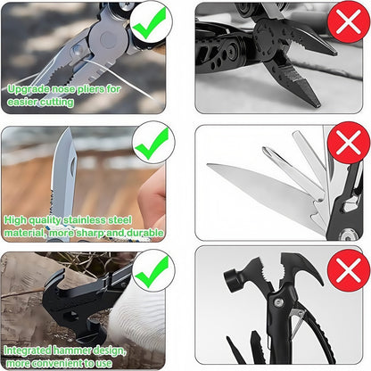 14-in-1 Stainless Steel Multitool Hammer