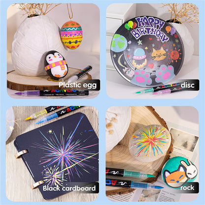 72/120 Colors Acrylic Waterproof Marker Pens