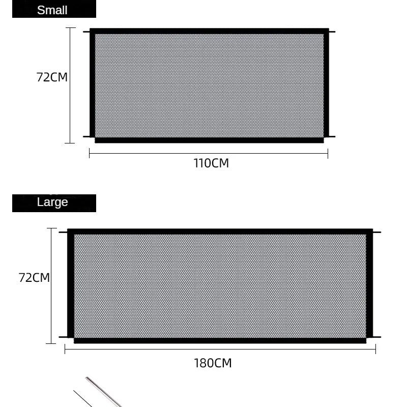 Indoor Pet Fence 180cm (L) x 72cm (W)