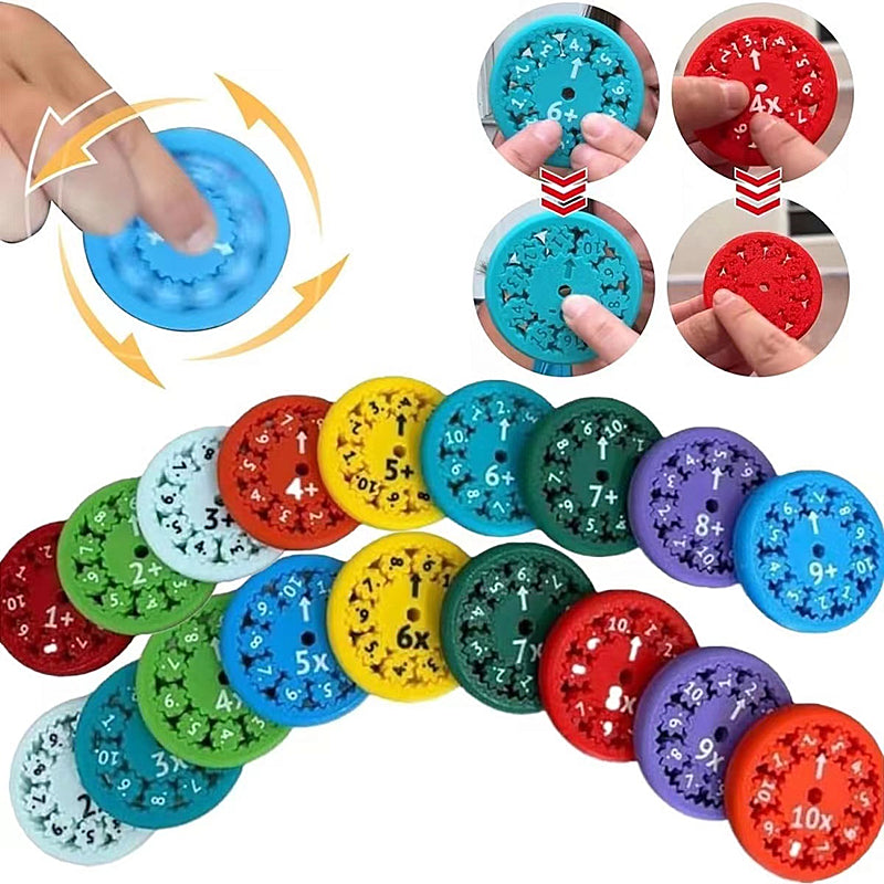 9 Pieces Math Fidget Spinner