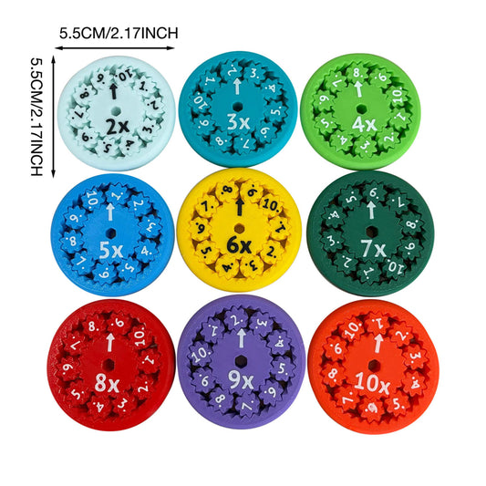 9 Pieces Math Fidget Spinner