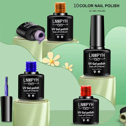 GlowNail™ – Complete Gel Nail Polish Kit with UV/LED Lamp