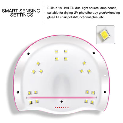 GlowNail™ – Complete Gel Nail Polish Kit with UV/LED Lamp