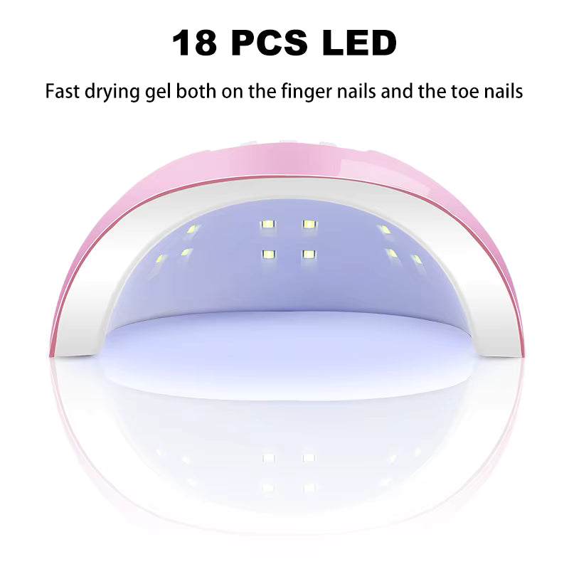 GlowNail™ – Complete Gel Nail Polish Kit with UV/LED Lamp
